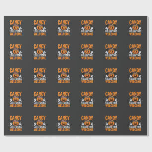 Papel De Regalo Coleccionistas de Dulces Bienvenidos Calabaza de H