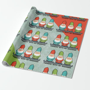 Papel De Regalo Colgando con mis gnomos