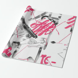 Papel De Regalo Collage de acuarela abstracta