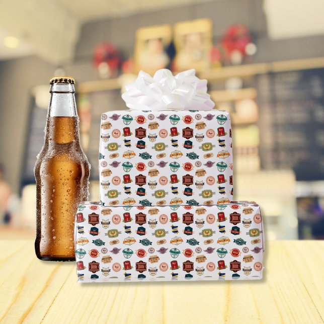 Papel De Regalo Collage de Fancy Beer Labels (Subido por el creador)