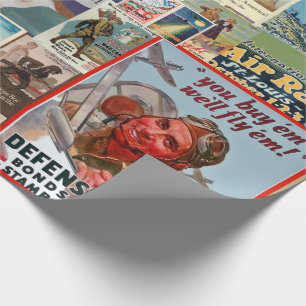 Papel De Regalo Collage de la cosecha de bonos de guerra