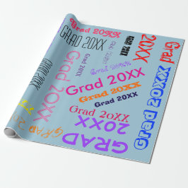 Papel De Regalo Collage de palabras Personalizado personalizado de