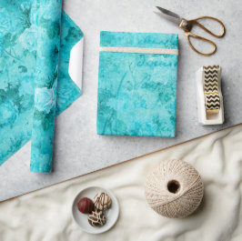 Papel De Regalo Collage de Rosas azules con problemas