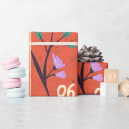 Papel De Regalo Collage de sellos al azar de la obra maestra falsa