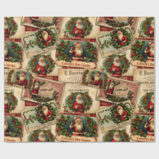 Papel De Regalo Collage publicitario de Santa Claus en Victoria