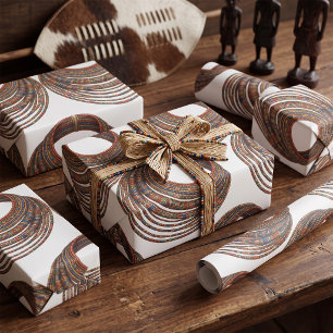 Papel De Regalo Collar de cuentas africano tribal