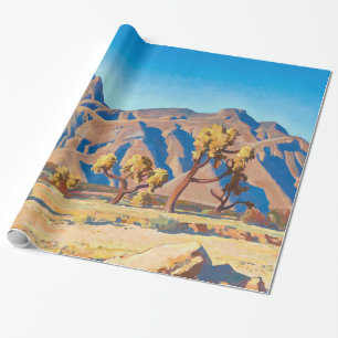 Papel De Regalo Collas contra las montañas por Maynard Dixon