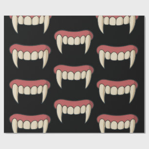 Papel De Regalo Colmillos de vampiro - Halloween