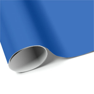 Papel De Regalo Color azul cobalto sólido minimalista elegante