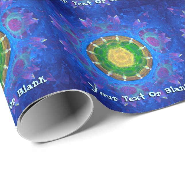Papel De Regalo Color azul-verde (Esquina del rollo)