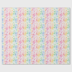 Papel De Regalo Color de agua colorido Drin patrón sin soldadura