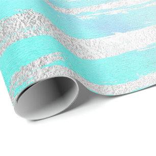 Papel De Regalo Color de agua del pastel azul Aqua