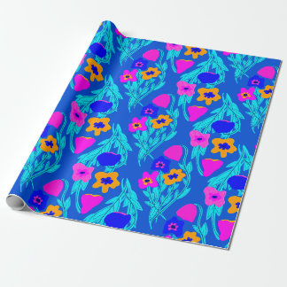 Papel De Regalo Color de las flores de impresión Riso Brillo