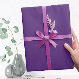 Papel De Regalo Color de tendencia Azul Púrpura