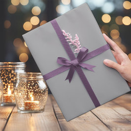 Papel De Regalo Color de tendencia gris