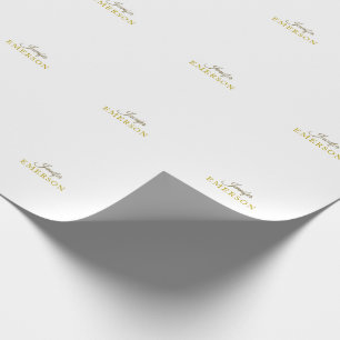 Papel De Regalo Color dorado profesional minimalista moderno plano