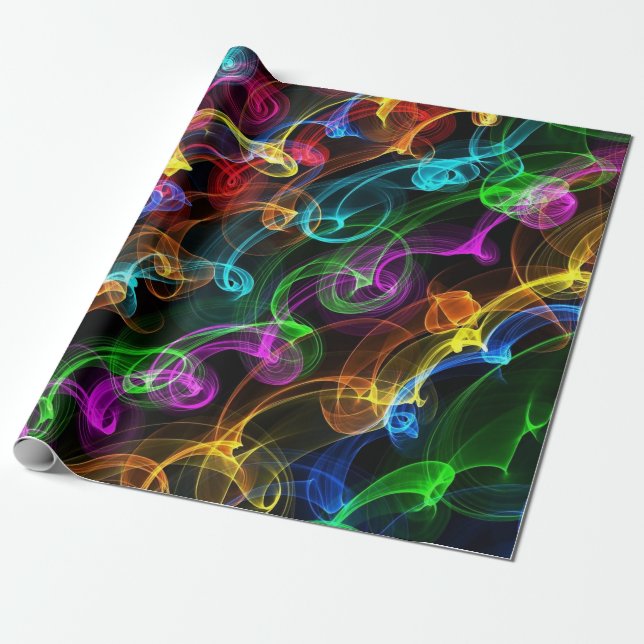 Papel De Regalo Color eléctrico (Desenrollado)