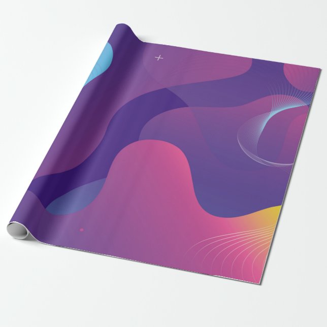 Papel De Regalo Color gradient background design. Abstract geometr (Desenrollado)