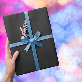 Papel De Regalo Color negro oscuro