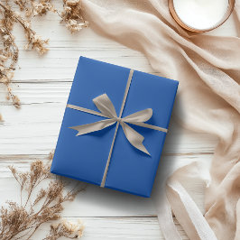 Papel De Regalo Color sólido azul cobalto | Clásica | Elegante