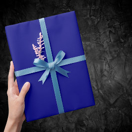 Papel De Regalo Color sólido azul marino