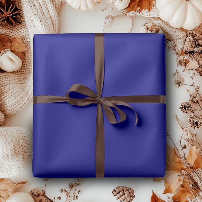 Papel De Regalo Color sólido azul marino | Clásica | Elegante (Subido por el creador)