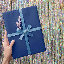 Papel De Regalo Color sólido azul real