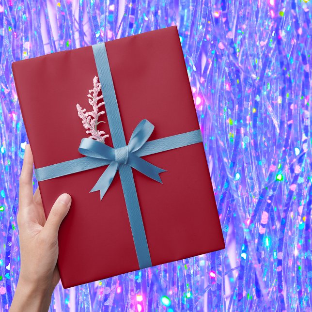 Papel De Regalo Color sólido carmín (Subido por el creador)
