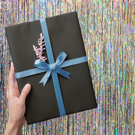 Papel De Regalo Color sólido chocolate negro