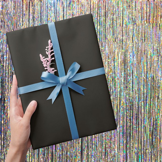 Papel De Regalo Color sólido chocolate negro (Subido por el creador)