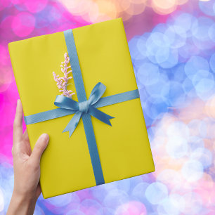 Papel De Regalo Color sólido citrino