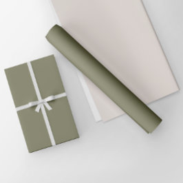 Papel De Regalo Color sólido de la plancha verde de la tierra mini