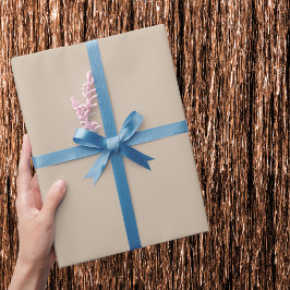 Papel De Regalo Color sólido de vainilla oscuro