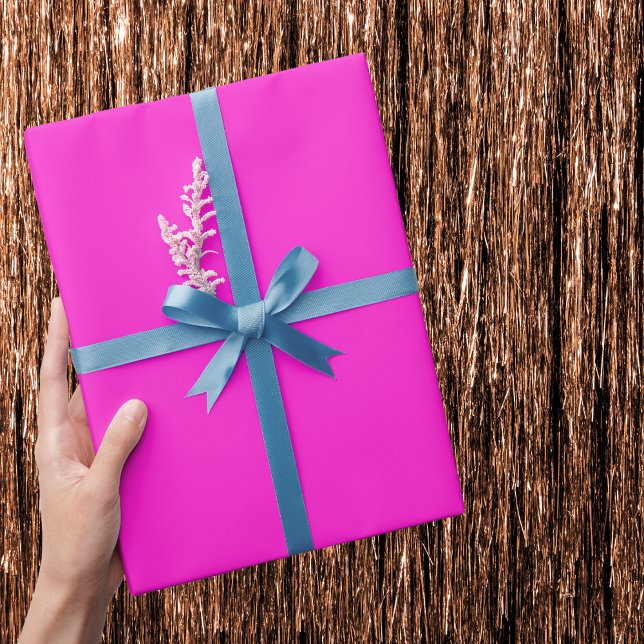 Papel De Regalo Color sólido magenta caliente (Subido por el creador)