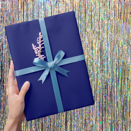 Papel De Regalo Color sólido marino oscuro