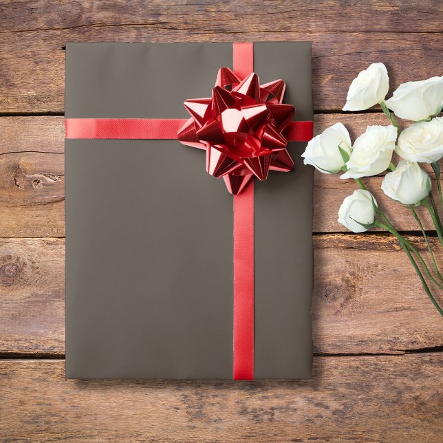Papel De Regalo Color sólido marrón tauce | Clásica | Elegante (Subido por el creador)