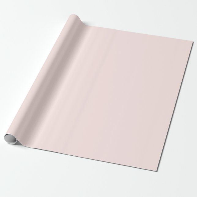 Papel De Regalo Color Sólido Melocotón Pastel Suave (Desenrollado)