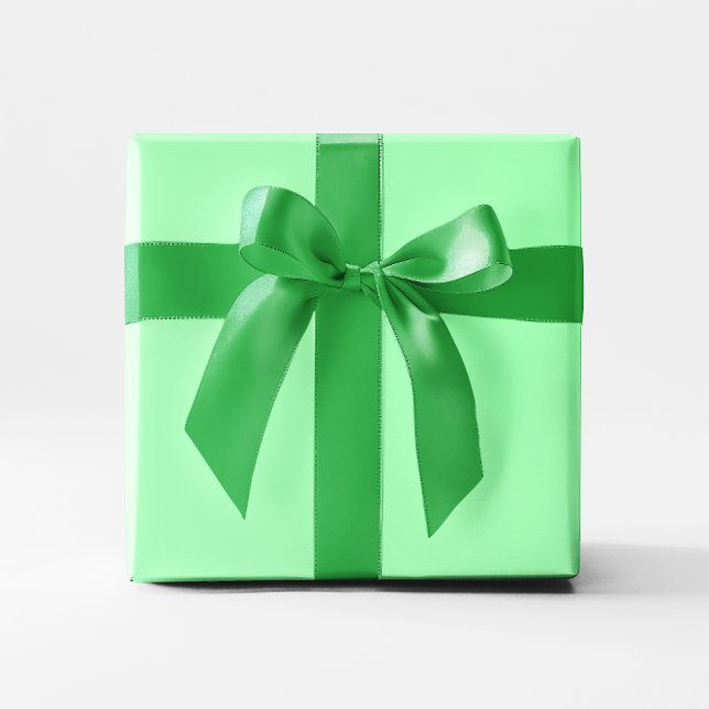 Papel De Regalo Color sólido Mint Green (Solid Color Mint Green Wrapping Paper)