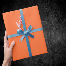Papel De Regalo Color sólido Naranja quemado