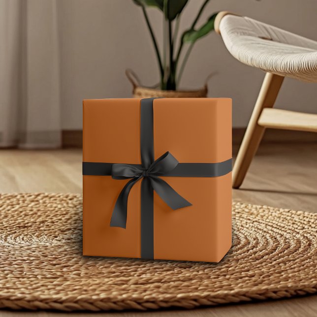 Papel De Regalo Color sólido Naranja quemado | Clásica | Elegante (Subido por el creador)