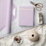 Papel De Regalo Color sólido pálido púrpura eufórico de Lilac<br><div class="desc">Papel de envoltura de color sólido en una gran variedad de colores para todos sus regalos de boda y ducha. Los colores para 2025 son oscuros y audaces y esto es lo que encontrarás en mis últimos diseños con nombres de colores de varias empresas de diseño.</div>