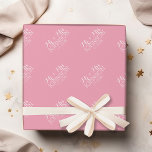 Papel De Regalo Color sólido Pastel rosa - Mr & Mrs Wedding Favors<br><div class="desc">Un gran favor de soltera o un regalo divertido para la novia. Un bonito color con fuentes de moda hace una pieza de declaración para un favor de recepción. Esto sería perfecto para recepciones y fiestas de aniversario. Los elementos son más fáciles de personalizar cuando se reemplazan primero todo el...</div>