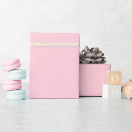 Papel De Regalo Color sólido pastel rosado del bebé