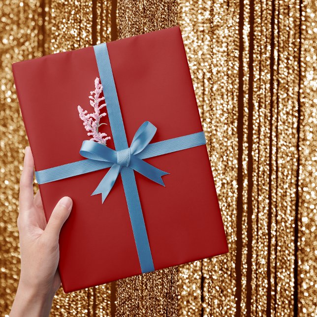 Papel De Regalo Color sólido rojo Crimson (Subido por el creador)