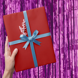 Papel De Regalo Color sólido rojo oscuro de manzana y dulce
