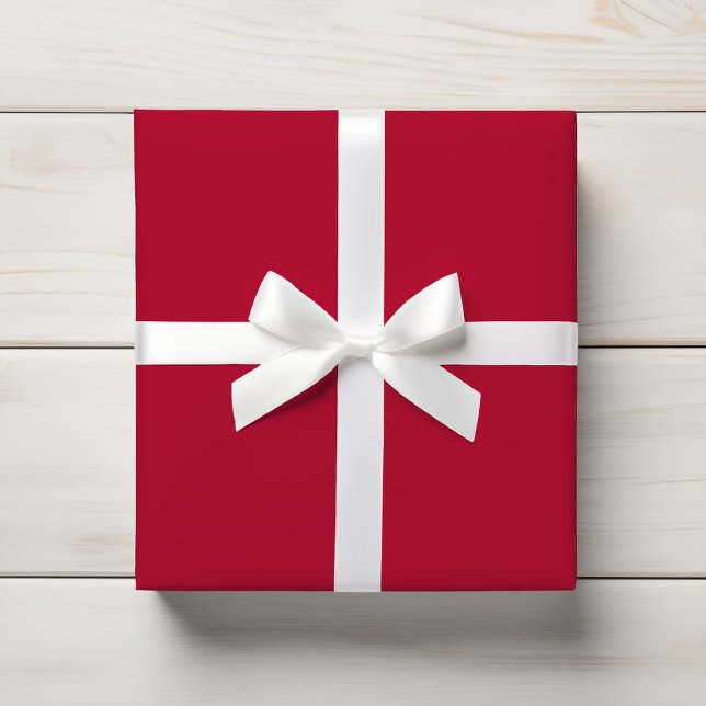 Papel De Regalo Color sólido rojo ruby clásico (Subido por el creador)