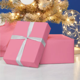 Papel De Regalo Color sólido rosa burbuja moderno