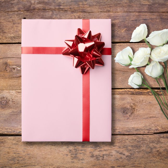 Papel De Regalo Color sólido rosa pastel | Clásica | Elegante (Subido por el creador)