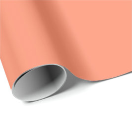 Papel De Regalo Color sólido rosa salmón | Clásica | Elegante