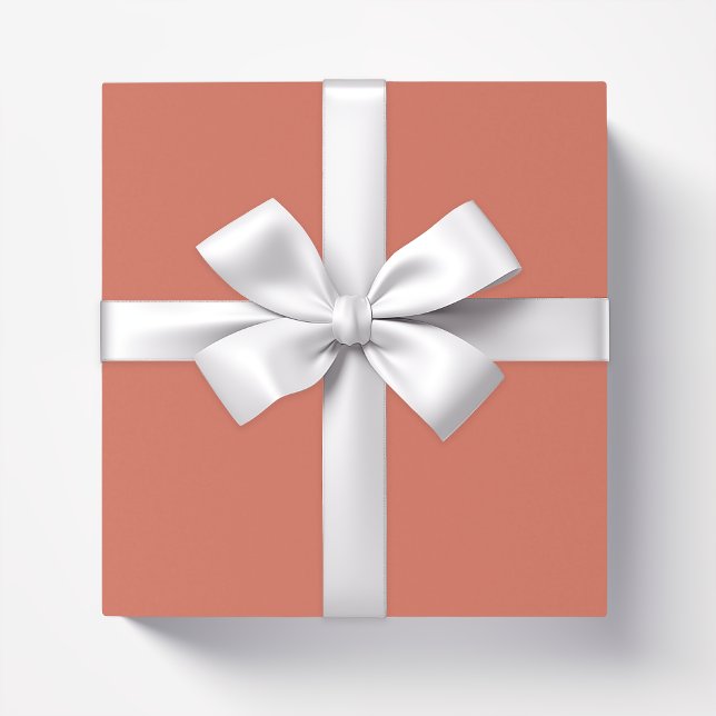 Papel De Regalo Color sólido terracota marrón (Subido por el creador)